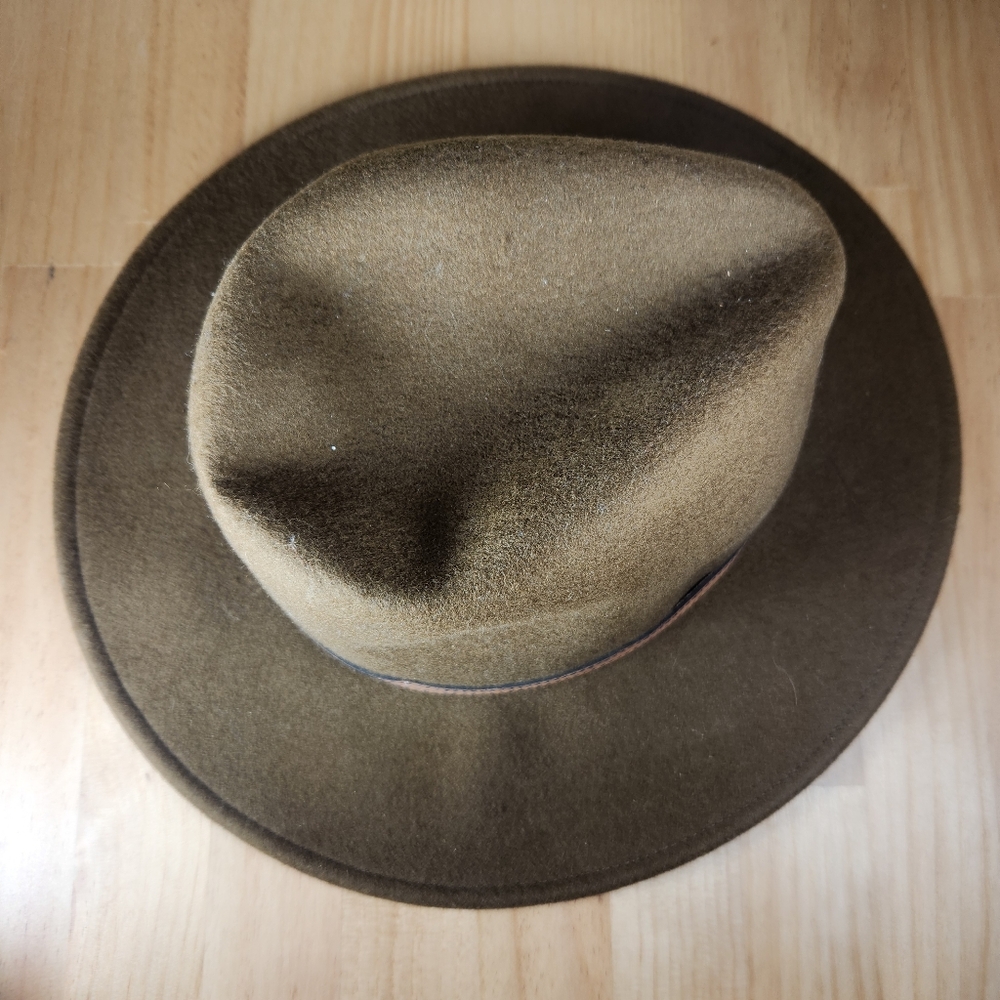 STETSON Men’s Snowden Hat Large Brown 100% Wool Crushable Western Fedora Outdoor - Picture 5 of 14